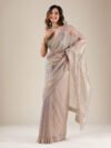 Grey Zariwork Tissue Saree