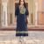 Laxmipati Swiss Slue Indigo Straight Kurta